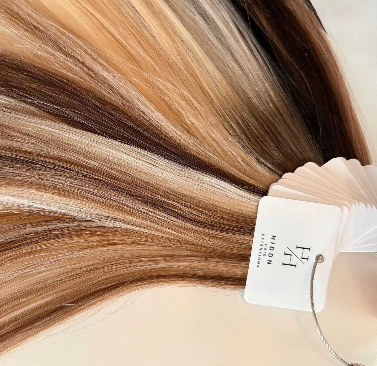 HIDDN Color Ring with 12 genius weft extension shades for color matching